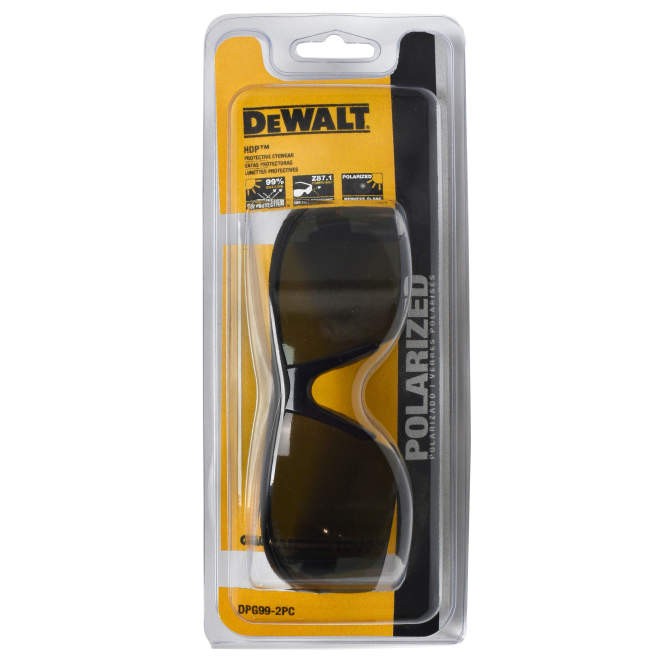 - Eye Glass, - DeWalt (#DPG99-2PC) Lens polarized Protection Smoke smoke DEWALT Safety HDP™ DPG99 -