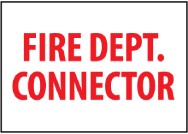 Fire Dep. Connector Sign (#FL202)