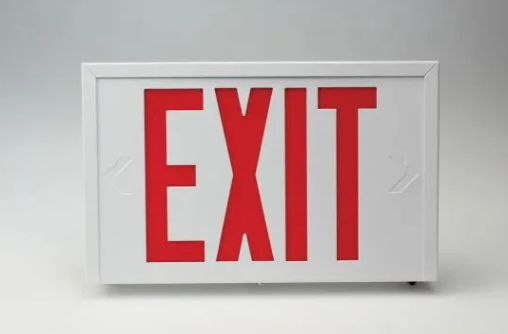 Emergency Exit Sign (Lighted) (#PLE241)