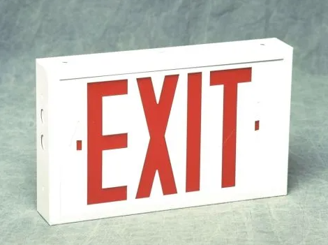 Emergency Lighted Exit Sign (#PLE248)