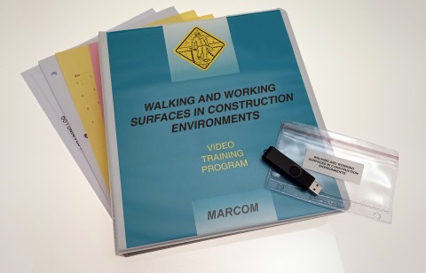 Walking and Working Surfaces in Construction Environments DVD Program on USB (#VCST409UEM)
