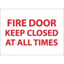 Fire Door Keep Closed At All Times Sign (#M31)
