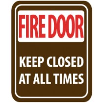 Fire Door Keep Closed At All Times Sign (#SV63)